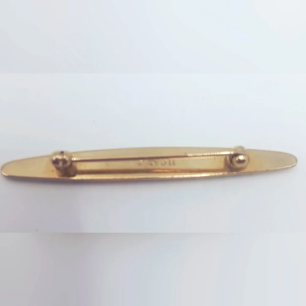 Vintage Avon 1979 Staffordshire Gardens Bar Brooch Pin 2